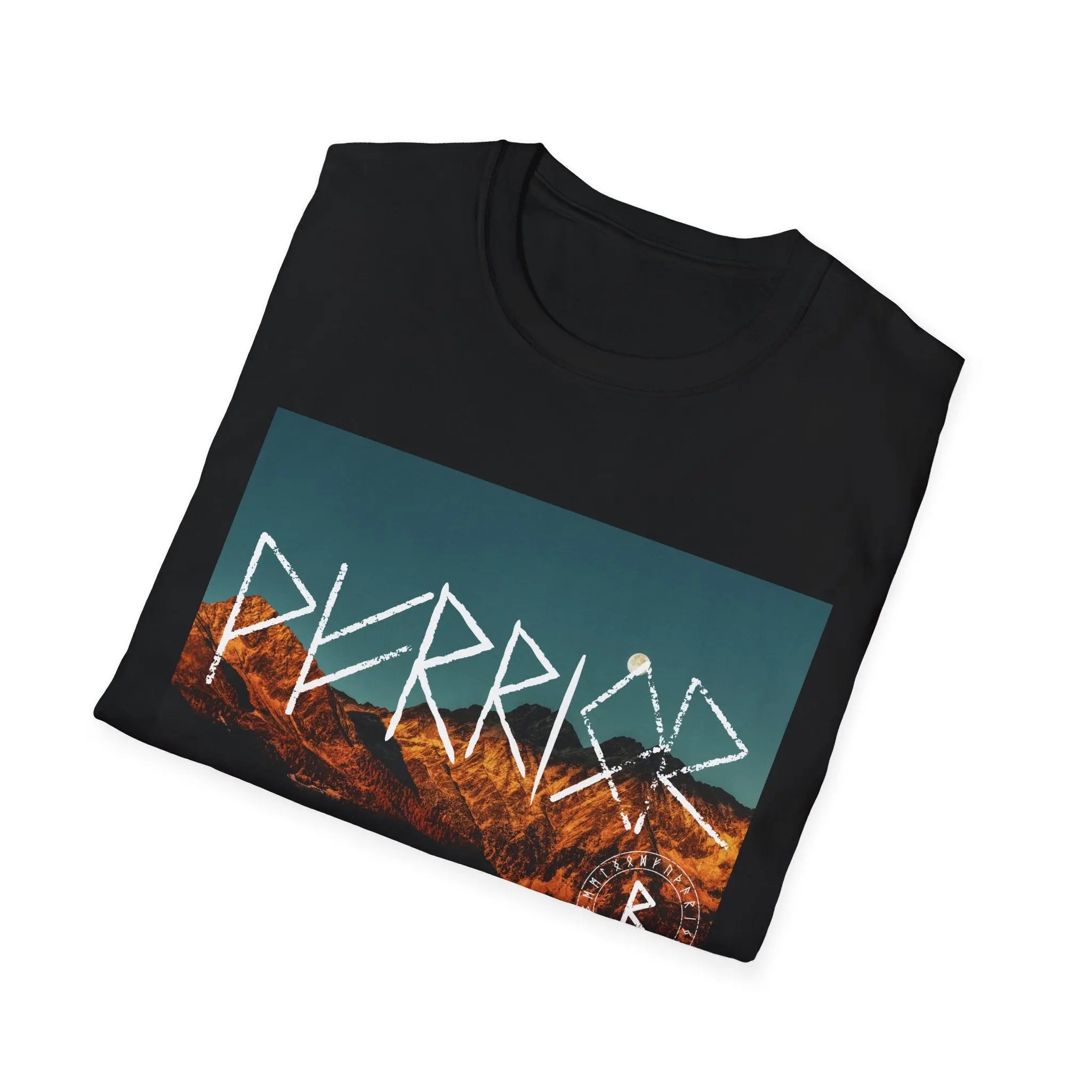 Printify Warrior Rune T-Shirt — Viking Rune Graphic Tee - T-Shirts T-Shirt