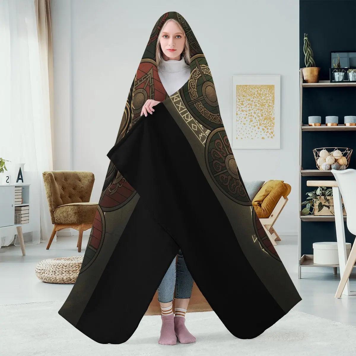 Valkyrie Threads! Berserker Fury Hooded Blanket - Blankets Hooded Blanket