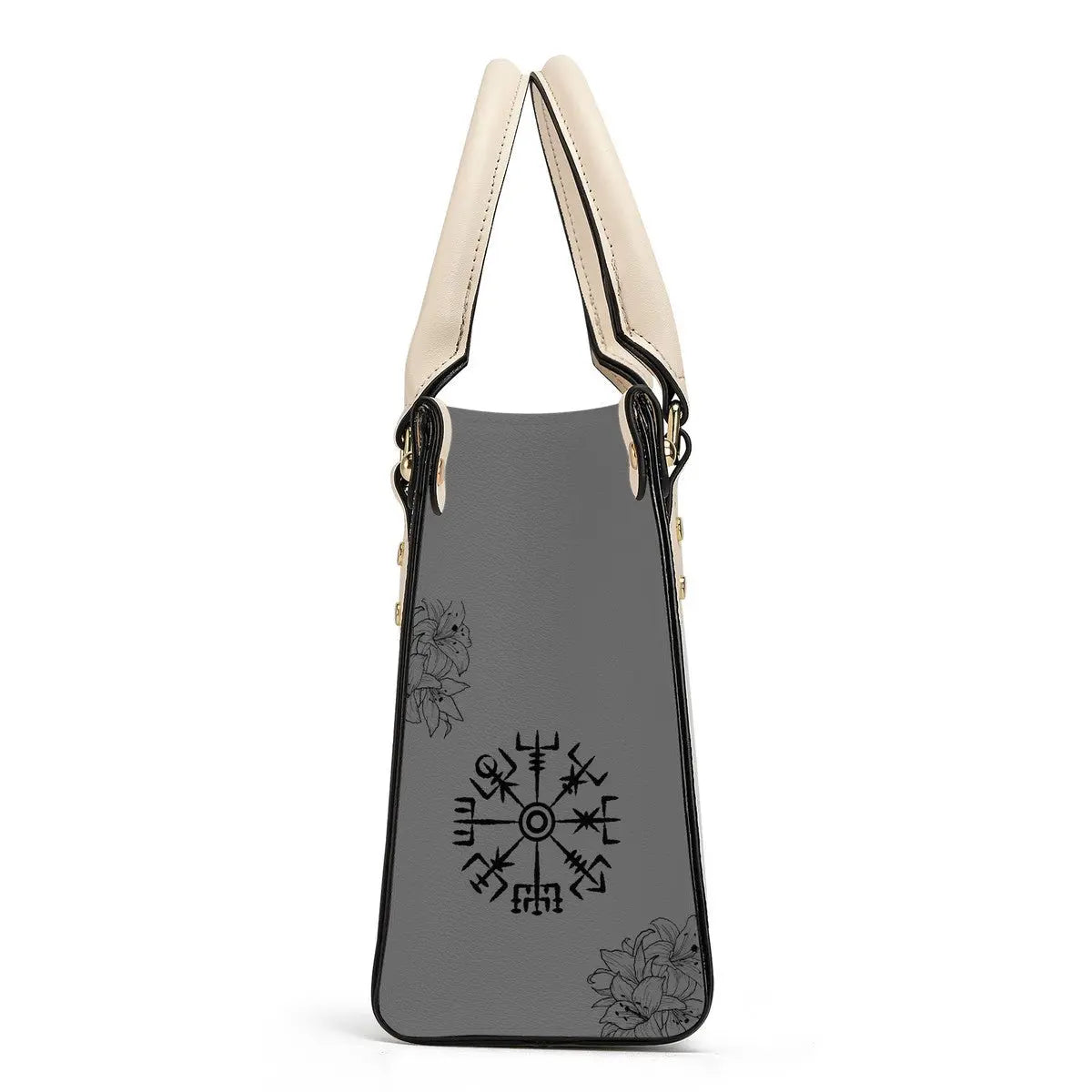 Valkyrie Threads! Norse Inspired Luxury Women PU Tote Bag - White - Shopper Bags Tote bags