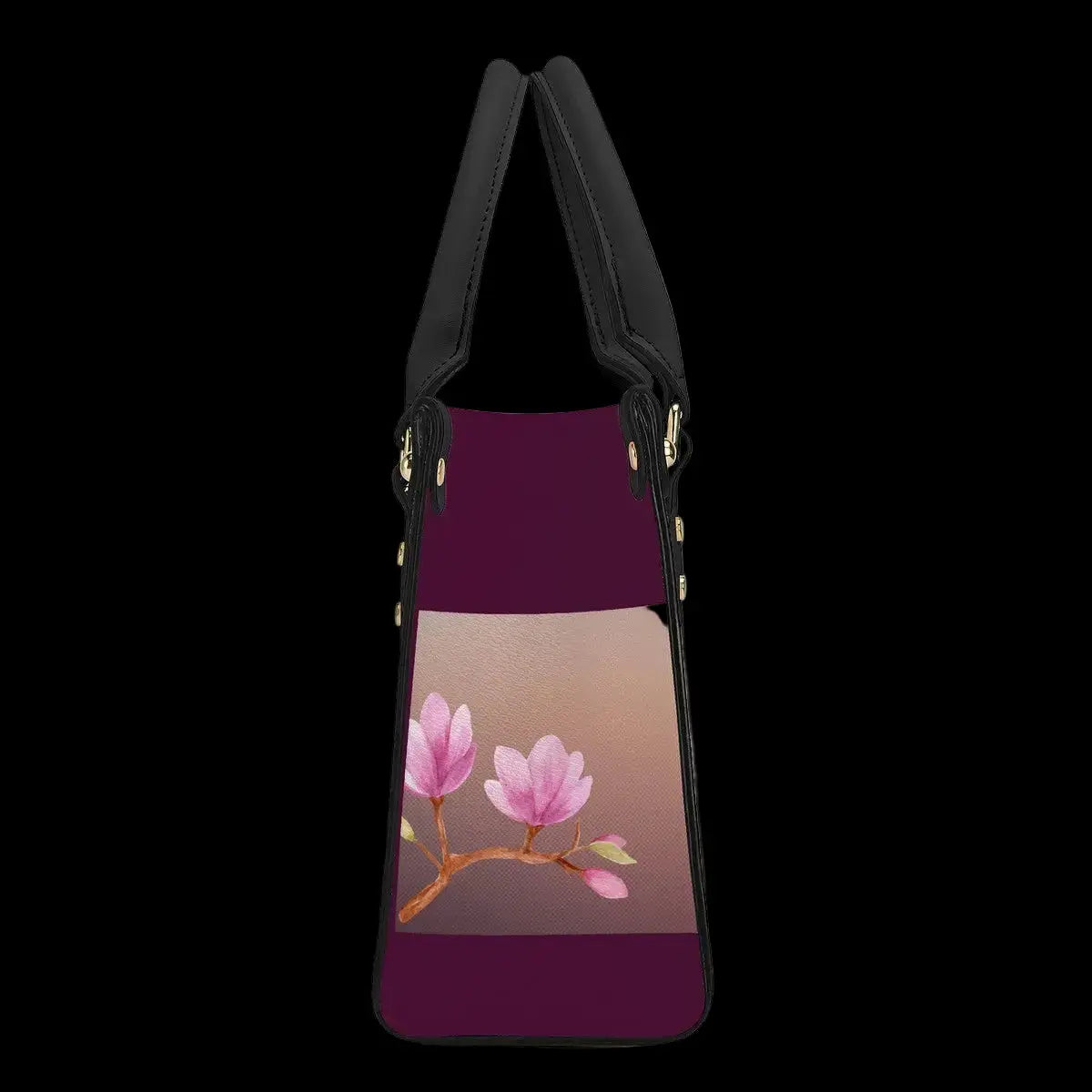 Valkyrie Threads! vegvisir compass Luxury Women PU Tote Bag - Black - Handbags Tote bags