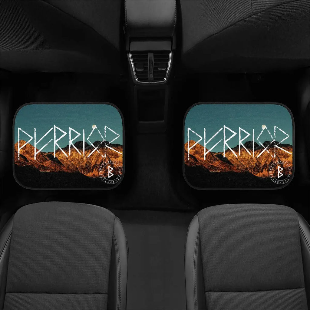 Valkyrie Threads! Warrior Rune Norse Design Car Floor Mats - Floor Mats car floor mats